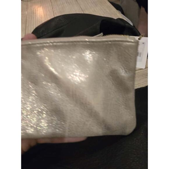 Hobo Eclipse Women’s Medium Black Leather Shoulder Bag w/Gold Wallet NWT Dustbag - Picture 13 of 16